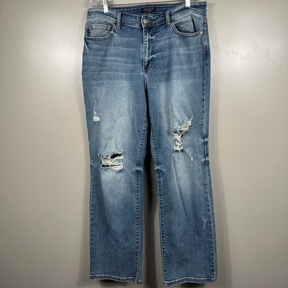 Judy Blue High Waist Dad Jean in Blue Wash Size 16W - Picture 3 of 8